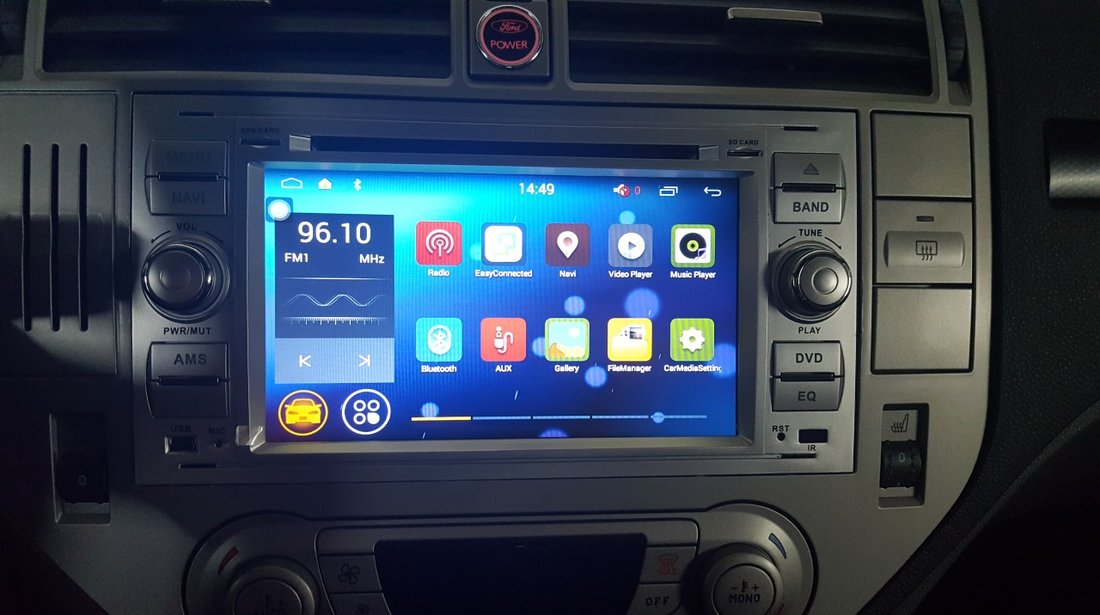 NAVIGATIE ANDROID DEDICATA FORD Focus MK2 2005-2007 WITSON W2-F9488FS RAMA SILVER DVD GPS WAZE