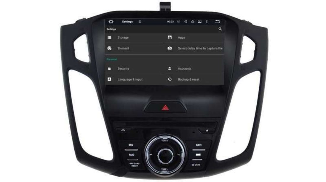 Navigatie Android Dedicata Ford Focus Mk3 2015-2018 DVD Auto GPS CARKIT INTERNET 4G WAZE NAVD-A8458