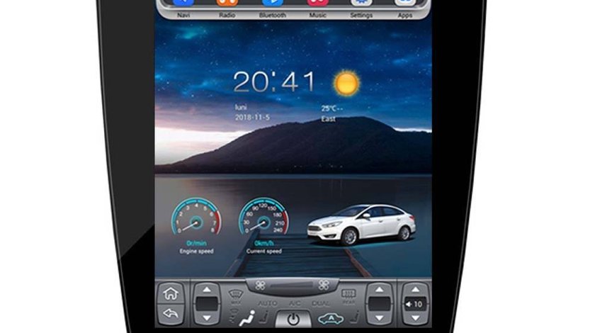 NAVIGATIE ANDROID DEDICATA FORD MUSTANG EDOTEC EDT-T569 ECRAN 10.4'' TESLA STYLE OCTACORE 4G WIFI