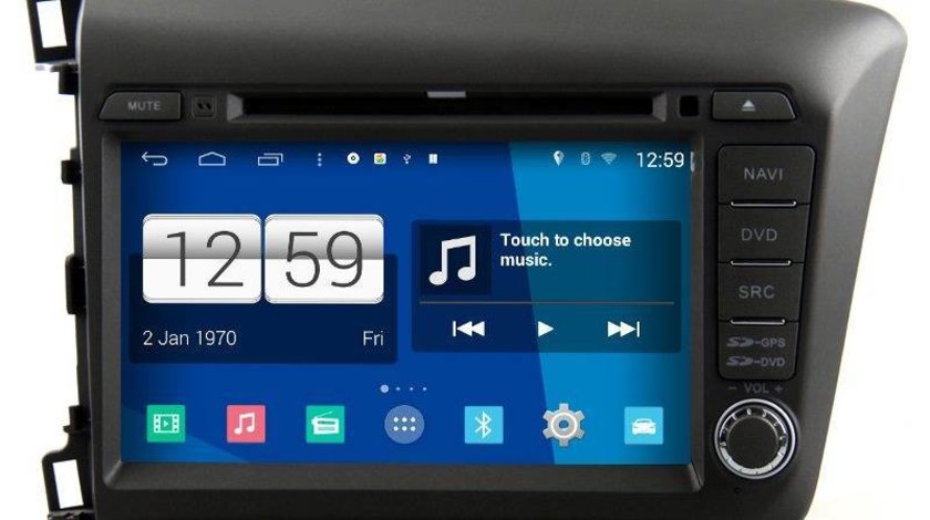 NAVIGATIE ANDROID DEDICATA HONDA CIVIC SEDAN 2012 MODEL EDOTEC EDT-M132 PLATFORMA S160 QUADCORE 16GB
