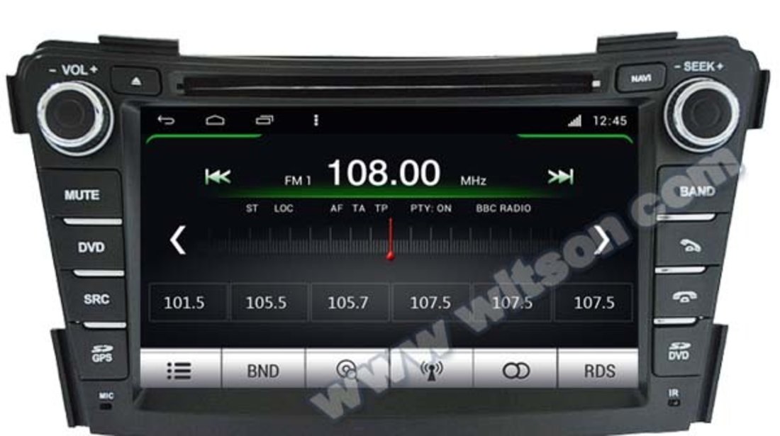 NAVIGATIE ANDROID DEDICATA HYUNDAI I40 WITSON W2-M172 PLATFORMA S160 PROCESOR QUADCORE 16GB 3G WAZE