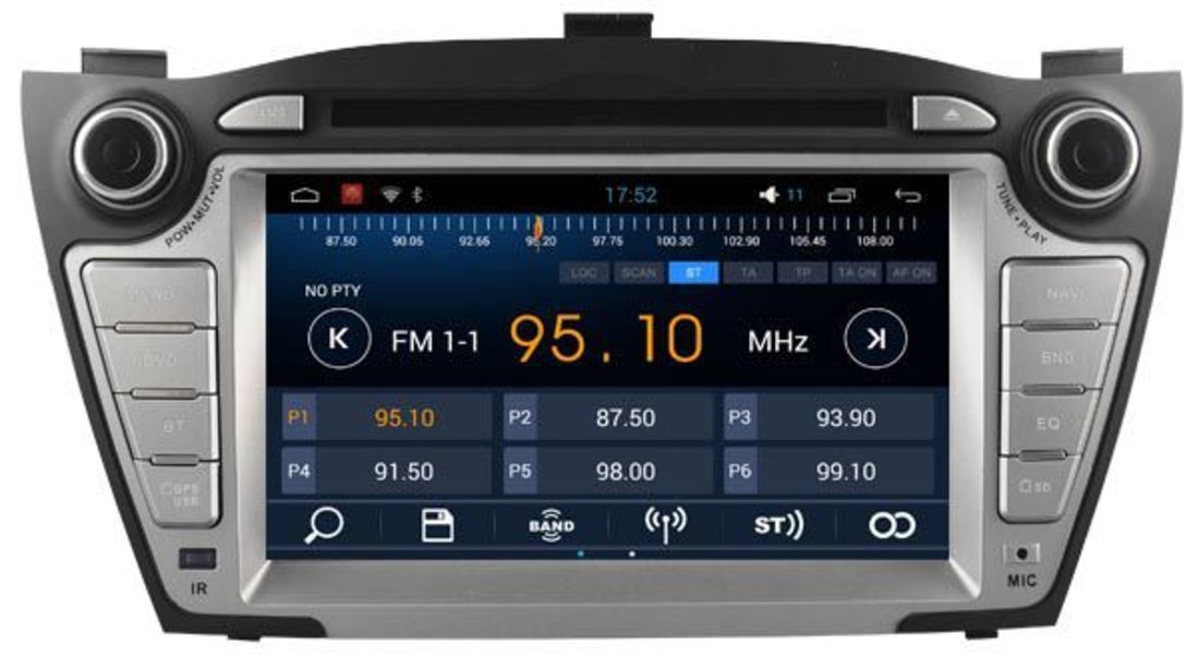 Navigatie Android Dedicata Hyundai IX35 NAVD-A547 DVD GPS WAZE INTERNET WIFI DVR CARKIT