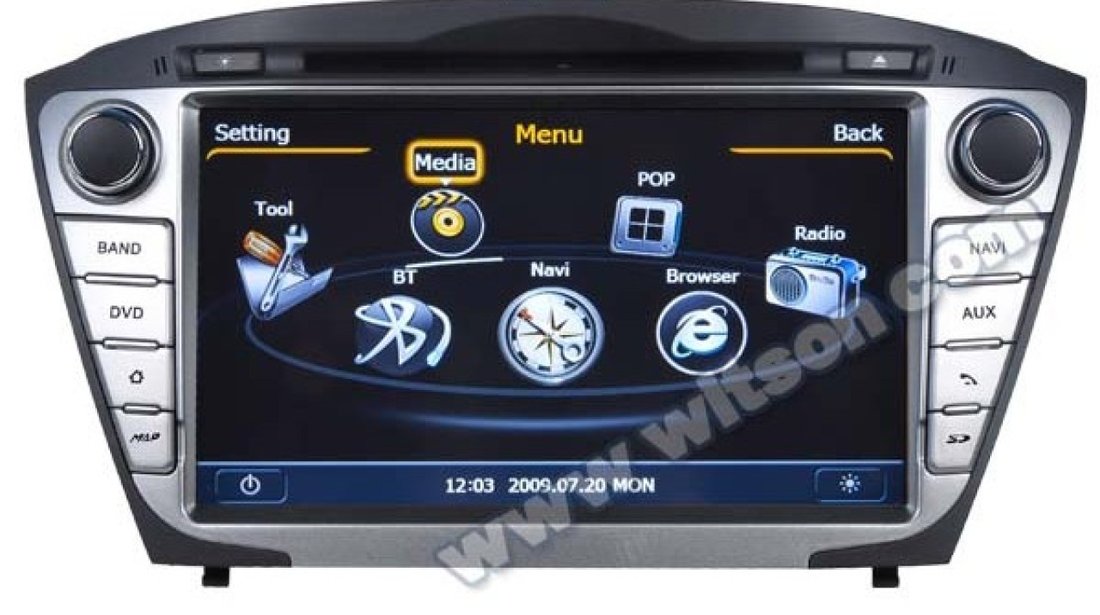 NAVIGATIE ANDROID DEDICATA HYUNDAI IX35 WITSON W2-M361 PLATFORMA S160 QUADCORE 16GB GPS WAZE