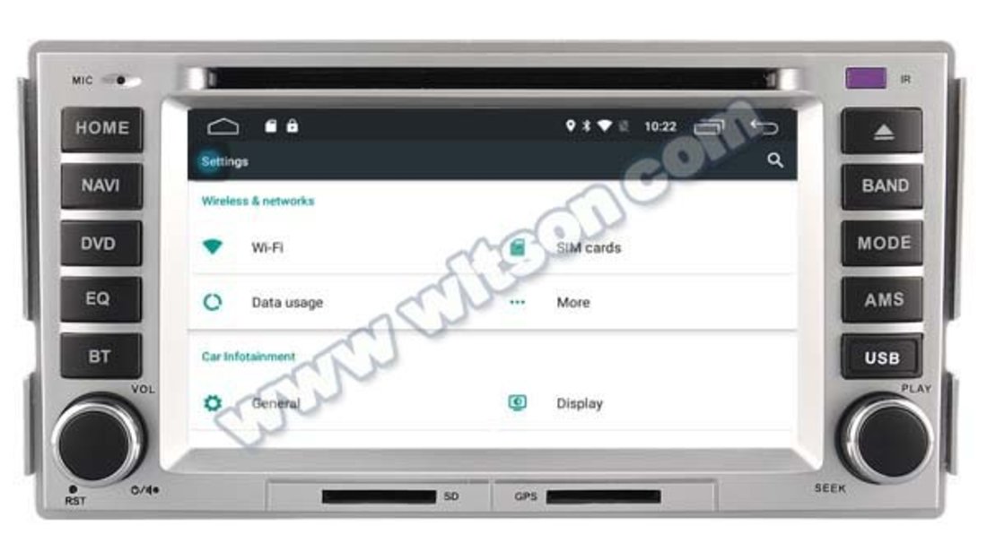 NAVIGATIE ANDROID DEDICATA HYUNDAI SANTA FE WITSON W2-K7268 4G ECRAN CAPACITIV MIRRORLINK
