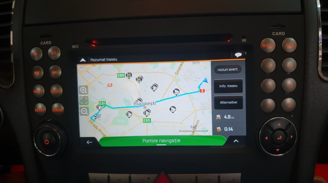 NAVIGATIE ANDROID DEDICATA MERCEDES-BENZ SLK W171 WITSON W2-RH5576 QUADCORE 2GB RAM 16GB INTERNET 3G