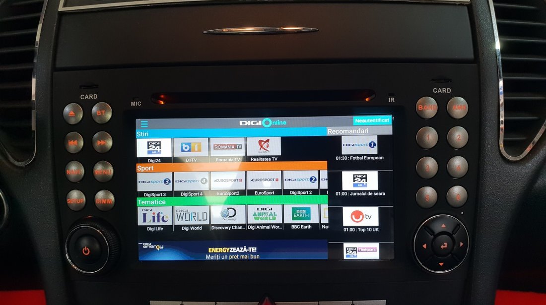 NAVIGATIE ANDROID DEDICATA MERCEDES-BENZ SLK W171 WITSON W2-RH5576 QUADCORE 2GB RAM 16GB INTERNET 3G