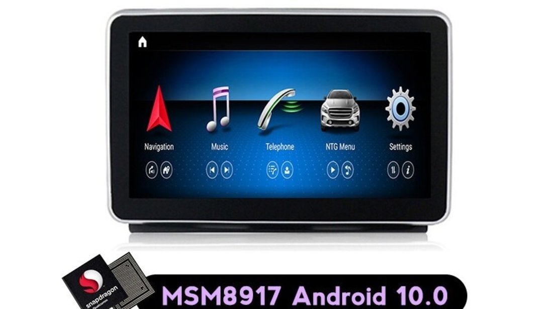 NAVIGATIE ANDROID DEDICATA MERCEDES ML W166 GL X166 2012-2015 NTG 4.5 OCTACORE 4+64GB SIM 4G CARPLAY