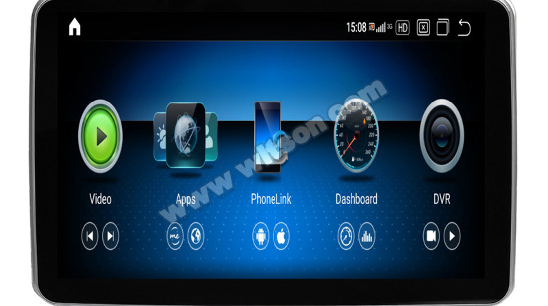 NAVIGATIE ANDROID DEDICATA MERCEDES ML W166 GL X166 2012-2015 NTG 4.5 OCTACORE 4+64GB SIM 4G CARPLAY