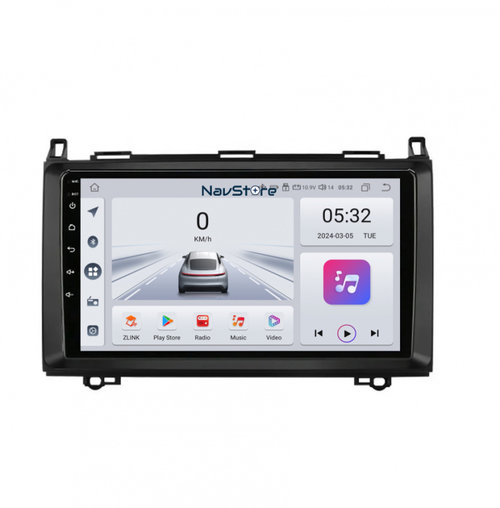 Navigatie Android Dedicata Mercedes Vito Sprinter Viano B200 A B Class (2005-2012) , 9Inch, 4Gb Ram,...