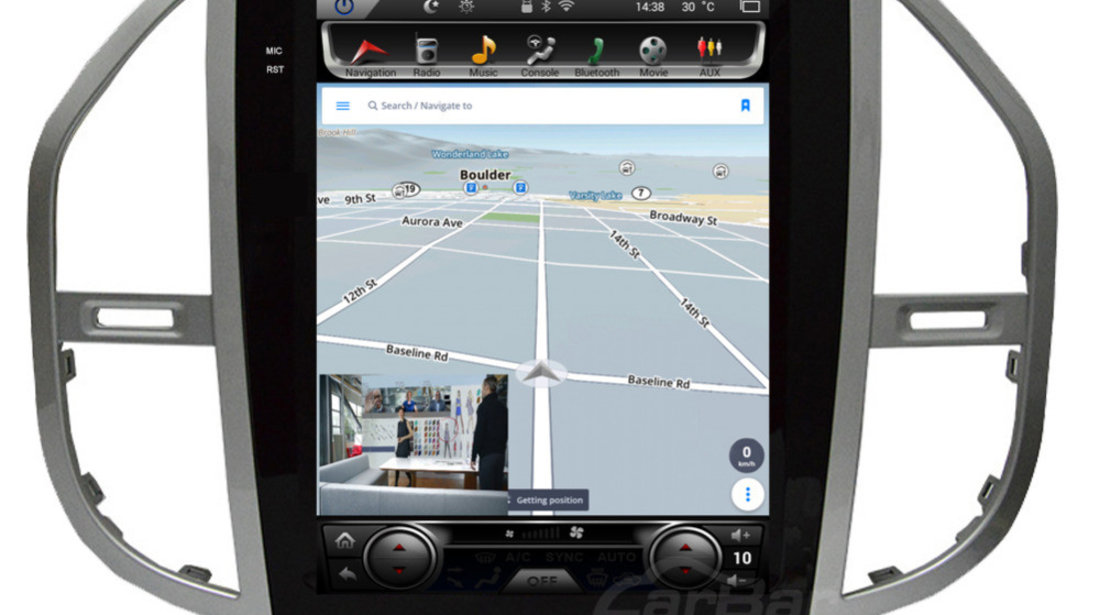 NAVIGATIE ANDROID DEDICATA MERCEDES VITO W447 2014 - 2020 EDT-T068 ECRAN 12.1"' TESLA STYLE GPS WAZE