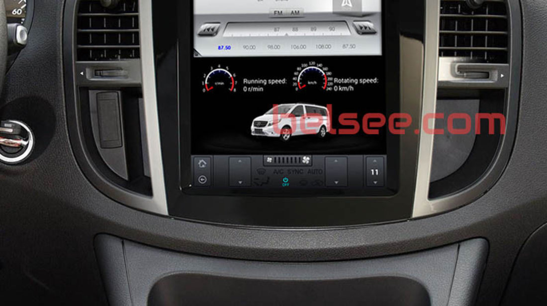 NAVIGATIE ANDROID DEDICATA MERCEDES VITO W447 2014 - 2020 EDT-T068 ECRAN 12.1"' TESLA STYLE GPS WAZE