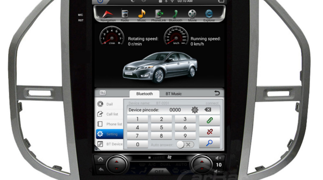 NAVIGATIE ANDROID DEDICATA MERCEDES VITO W447 2014 - 2020 EDT-T068 ECRAN 12.1"' TESLA STYLE GPS WAZE