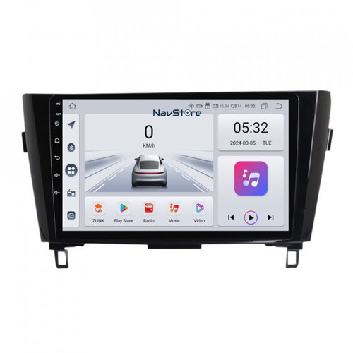 Navigatie Android Dedicata Nissan Qashqai J11, X Trail T32 (2013-2021), 10Inch, 4Gb Ram, 64Gb Stocar...