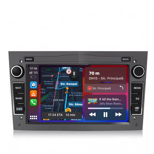 Navigatie Android Dedicata Opel, 7Inch, 4Gb Ram, 64Gb stocare, Carplay, Gri