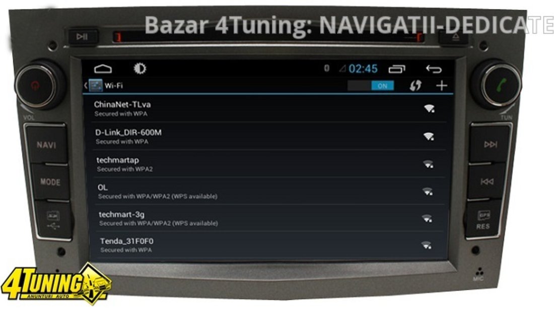 NAVIGATIE ANDROID DEDICATA OPEL ASTRA H Edotec EDT-G019 PROCESOR QUADCORE 16 GB INTERNET 3G WIFI