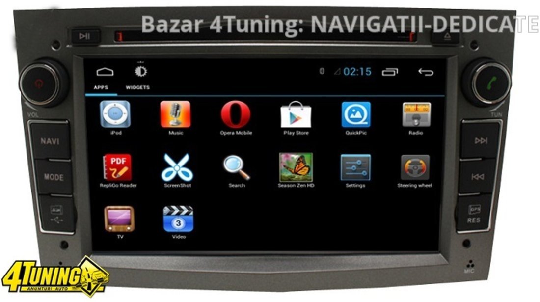 NAVIGATIE ANDROID DEDICATA OPEL ASTRA H Edotec EDT-G019 PROCESOR QUADCORE 16 GB INTERNET 3G WIFI