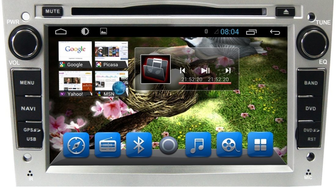 NAVIGATIE ANDROID DEDICATA OPEL ASTRA H Edotec EDT-G019 PROCESOR QUADCORE 16 GB INTERNET 3G WIFI