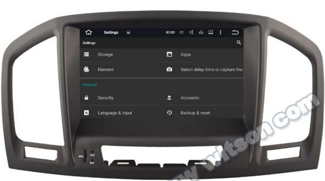 NAVIGATIE ANDROID DEDICATA OPEL INSIGNIA 2008-2013 WITSON W2-A6753L 3G WIFI QUADCORE 16GB WAZE