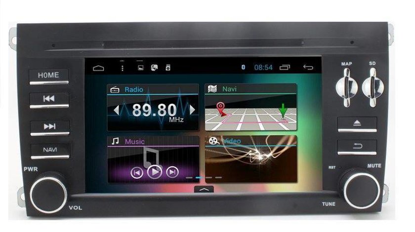 NAVIGATIE ANDROID DEDICATA PORSCHE CAYENNE Edotec EDT-G443 PROCESOR QUAD CORE 1,6 GHZ 16 GB 3G WIFI