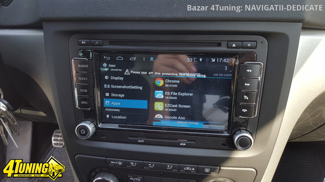 NAVIGATIE ANDROID DEDICATA Seat Cupra 2005- WITSON W2-M305 PLATFORMA S160 QUADCORE 16GB 3G WIFI WAZE