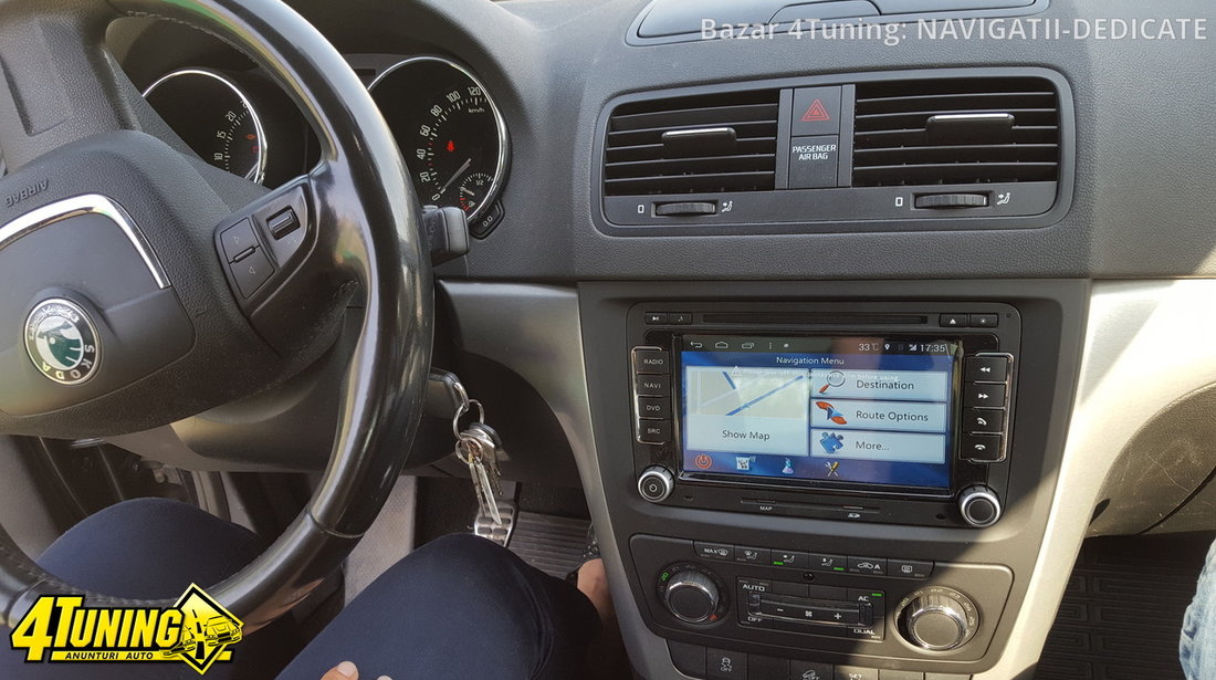 NAVIGATIE ANDROID DEDICATA Seat Leon 2005 EDOTEC EDT M305 PLATFORMA S160 QUADCORE 16GB WAZE 3G WIFI