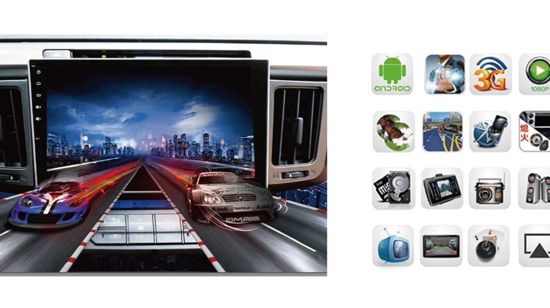 NAVIGATIE ANDROID DEDICATA Seat Leon 2005 EDOTEC EDT M305 PLATFORMA S160 QUADCORE 16GB WAZE 3G WIFI