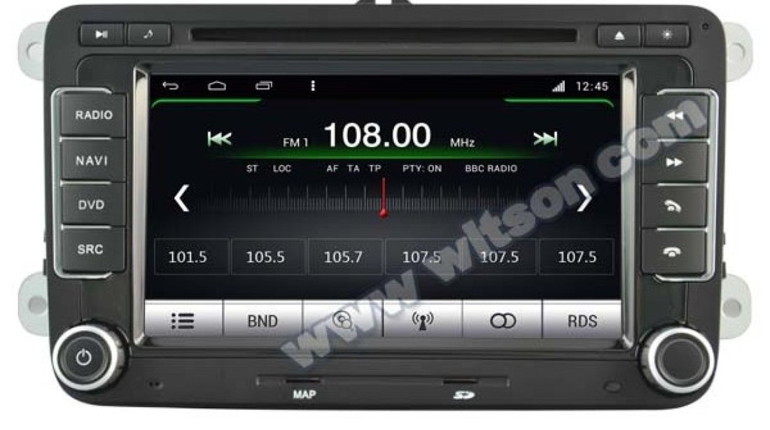 NAVIGATIE ANDROID DEDICATA SEAT TOLEDO MODEL WITSON W2-M305 CU PLATFORMA S160 PROCESOR QUAD CORE