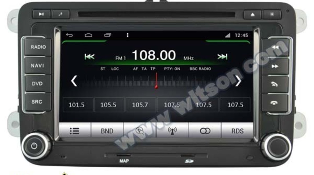 NAVIGATIE ANDROID DEDICATA Skoda Fabia II  2008 WITSON W2-M305 PLATFORMA S160 QUADCORE 16GB 3G