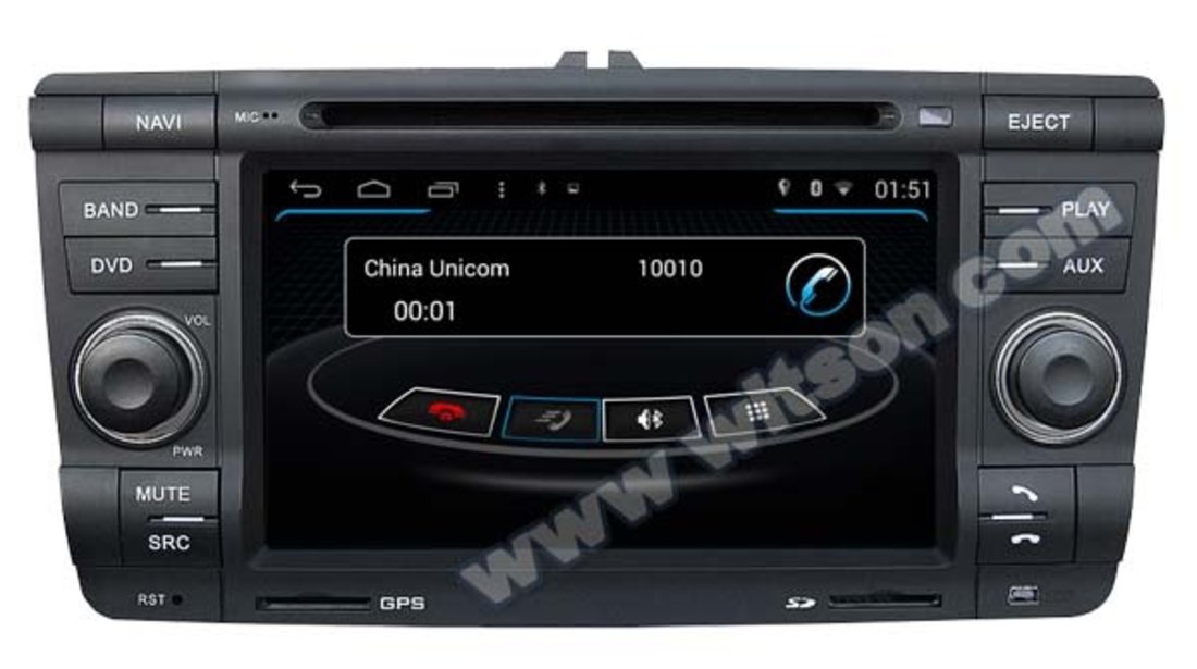 NAVIGATIE ANDROID DEDICATA SKODA OCTAVIA 2 WITSON W2-M005 PLATFORMA S160 QUADCORE 16 GB WAZE DVR GPS