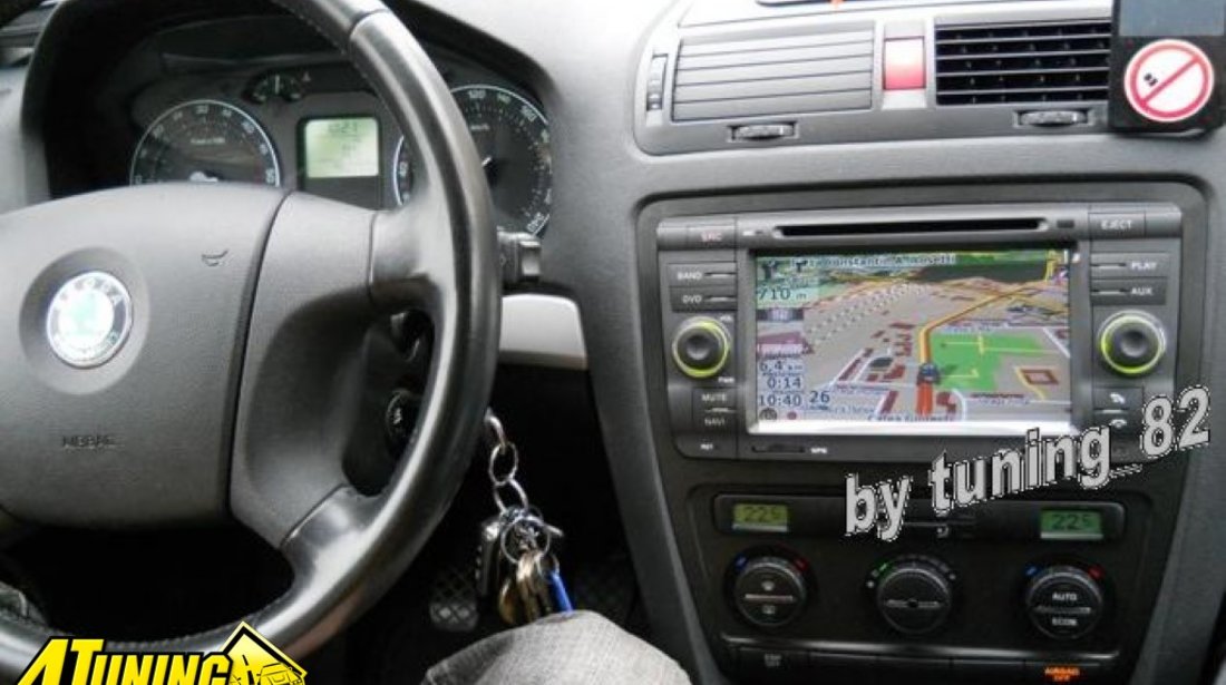 NAVIGATIE ANDROID DEDICATA SKODA OCTAVIA 2 WITSON W2-M005 PLATFORMA S160 QUADCORE 16 GB WAZE DVR GPS