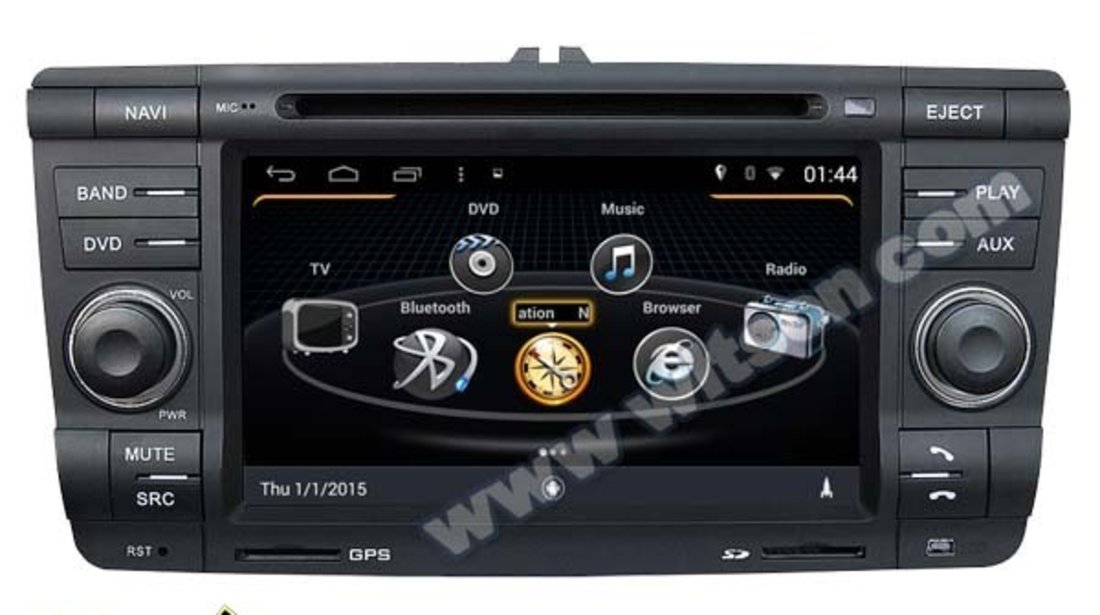 NAVIGATIE ANDROID DEDICATA SKODA OCTAVIA 2 WITSON W2-M005 PLATFORMA S160 QUADCORE 16 GB WAZE DVR GPS