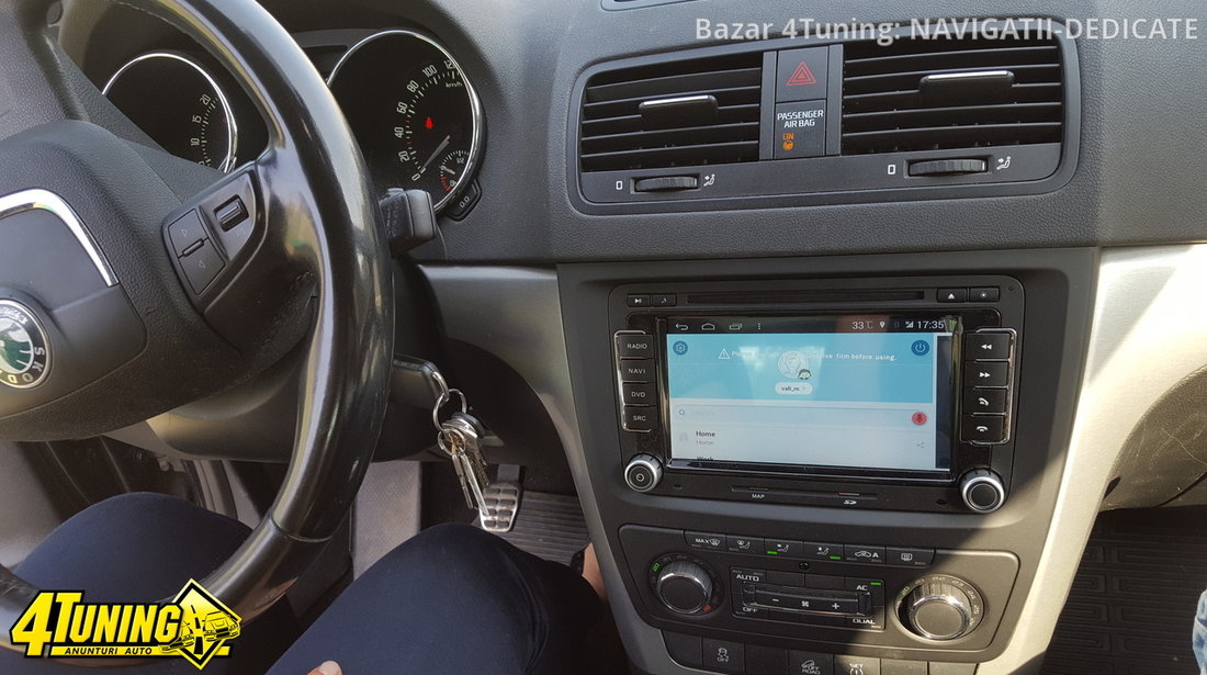 NAVIGATIE ANDROID DEDICATA Skoda Rapid 2013 WITSON W2-M305 PLATFORMA S160 QUADCORE 16GB 3G WIFI WAZE