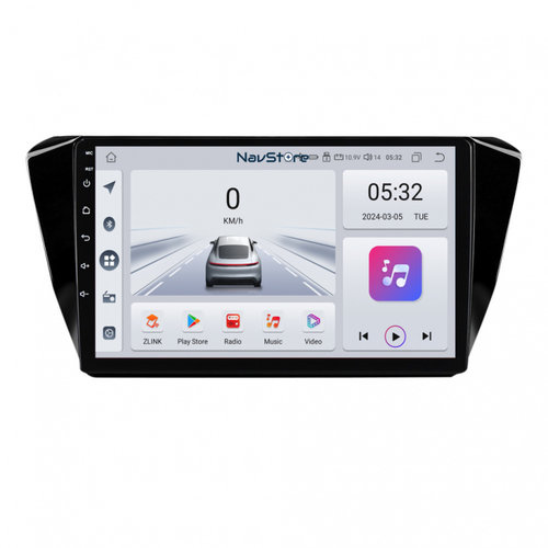 Navigatie Android Dedicata Skoda Superb 3 (2015-2019), 10Inch, 4Gb Ram, 64Gb Stocare, Bluetooth, WiF...