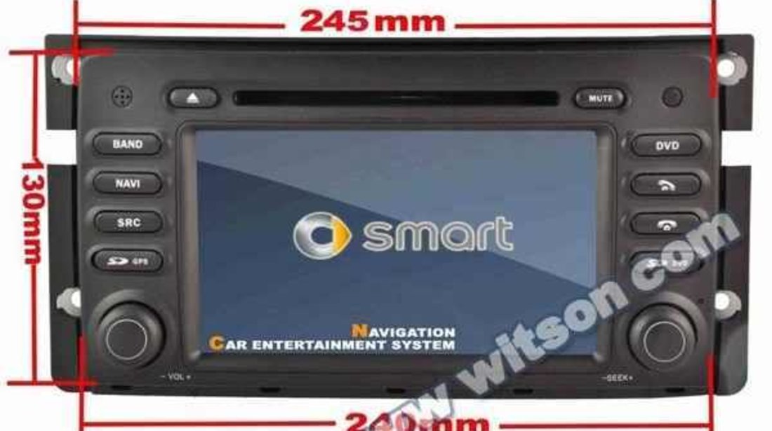 NAVIGATIE ANDROID DEDICATA SMART ForFour Fortwo EDOTEC EDT-M087 PLATFORMA S160 PROCESOR QUADCORE16GB