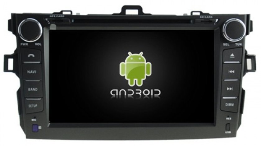 NAVIGATIE ANDROID DEDICATA TOYOTA COROLLA ECRAN 8'' CAPACITIV 16GB INTERNET 3G WIFI PROCESOR CORTEX