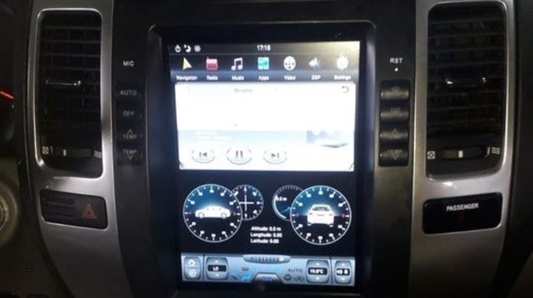 NAVIGATIE ANDROID DEDICATA TOYOTA LAND CRUISER PRADO J120 10.4'' TESLA STYLE EDT-T456-6Core