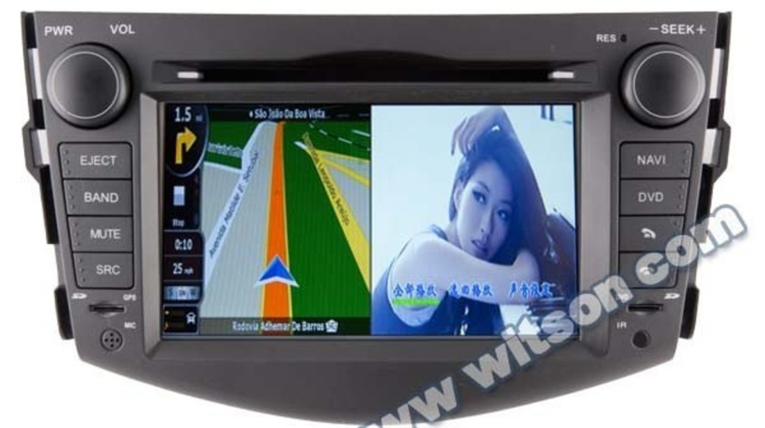 NAVIGATIE ANDROID DEDICATA TOYOTA RAV4 2006-2012 WITSON W2-M018 S160 INTERNET 3G WIFI DVD GPS WAZE