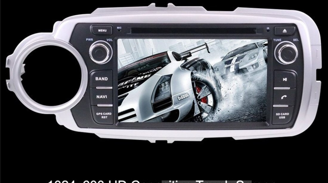 NAVIGATIE ANDROID DEDICATA TOYOTA YARIS 2012-2018 OCTA-CORE 4G RAM 32GB DVD DVR CARKIT GPS WAZE