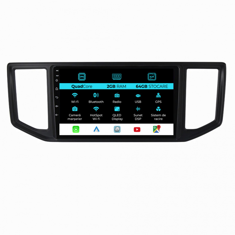 Navigatie Android Dedicata Volkswagen Crafter (2017 - 2021), 10Inch, 2Gb Ram, 64Gb Stocare, Carplay