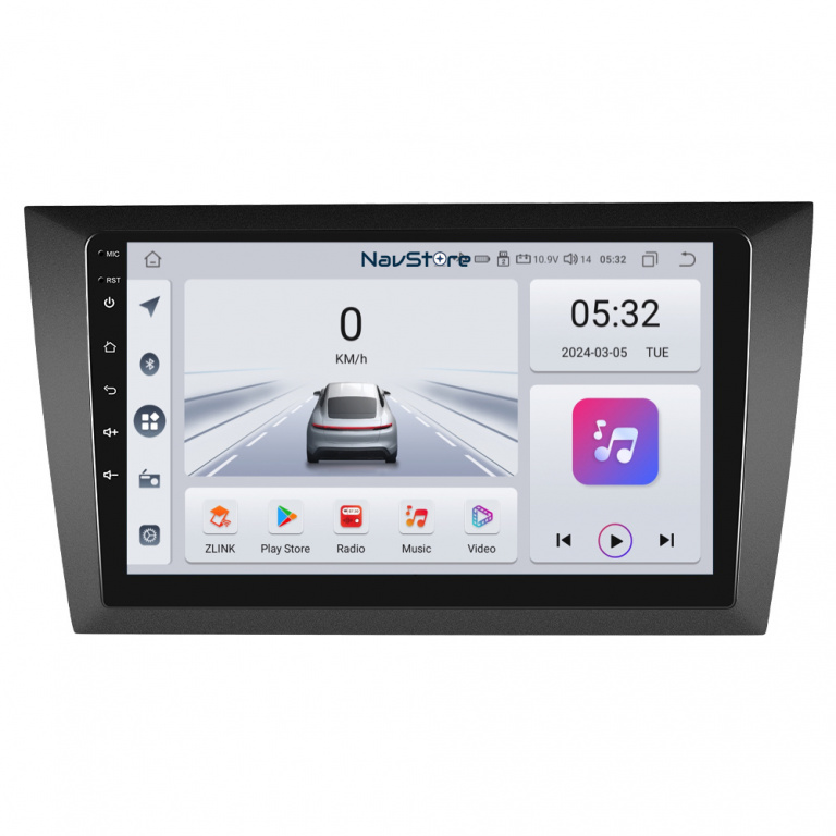 Navigatie Android Dedicata Volkswagen Golf 6 (2009 - 2013), 9 Inch, 4Gb Ram, 64Gb stocare, Bluetooth, WiFi, Carplay