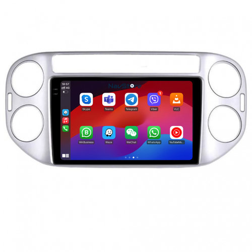 Navigatie Android Dedicata Volkswagen Tiguan (2006-2016), Display 2K, 4Gb Ram, 64Gb Stocare, Bluetoo...