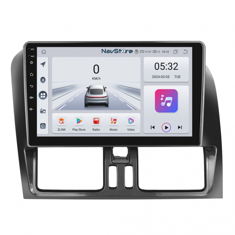 Navigatie Android Dedicata Volvo Xc60 (2008 - 2017), 9 Inch, 4Gb Ram, 64Gb stocare, Bluetooth, WiFi, Carplay