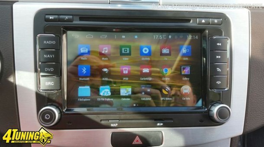 NAVIGATIE ANDROID DEDICATA VW JETTA EDOTEC EDT-M305 PLATFORMA S160 GPS 3G WIFI WAZE MIRRORLINK