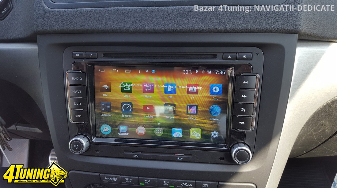 NAVIGATIE ANDROID DEDICATA VW Multivan 2010 EDOTEC EDT M305 PLATFORMA S160 QUADCORE 16GB WAZE 3G