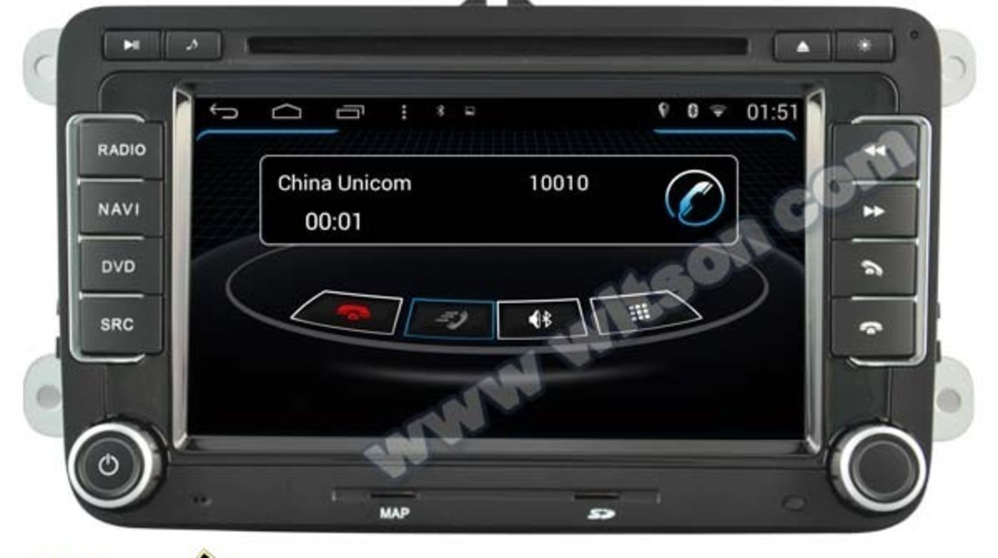 NAVIGATIE ANDROID DEDICATA VW Multivan 2010 WITSON W2-M305 PLATFORMA S160 QUADCORE 16GB 3G WIFI WAZE