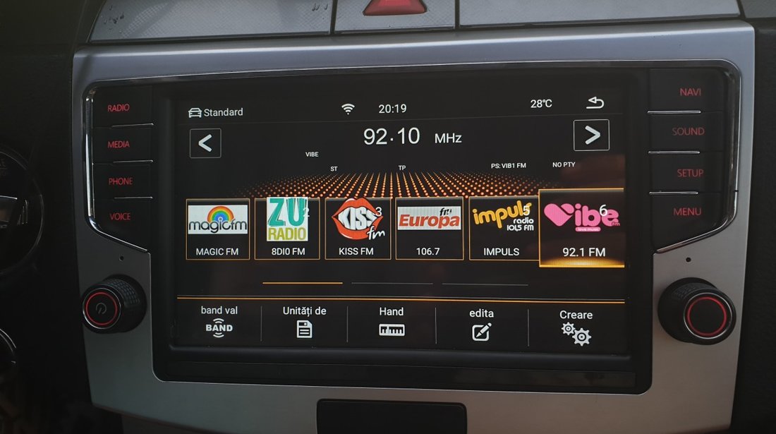 Navigatie Android Dedicata VW Passat B6 B7 CC MIB Style Slot SIM 4G WIFI GPS WAZE DSP Model MiB886