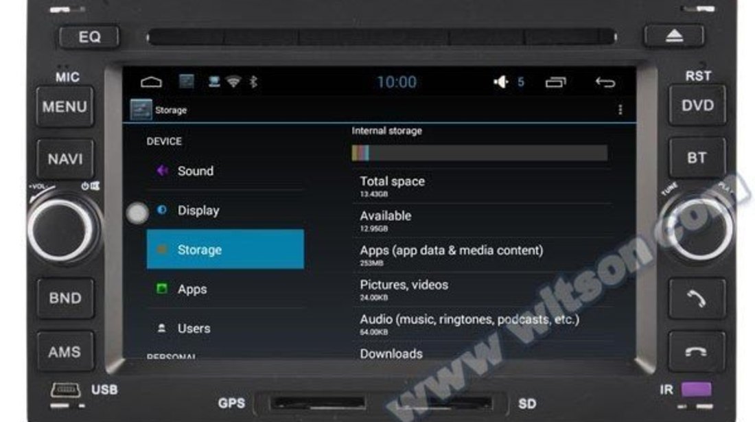 NAVIGATIE ANDROID DEDICATA VW PASSAT MK5 WITSON W2-F9245V INTERNET WIFI PROCESOR CORTEX A9