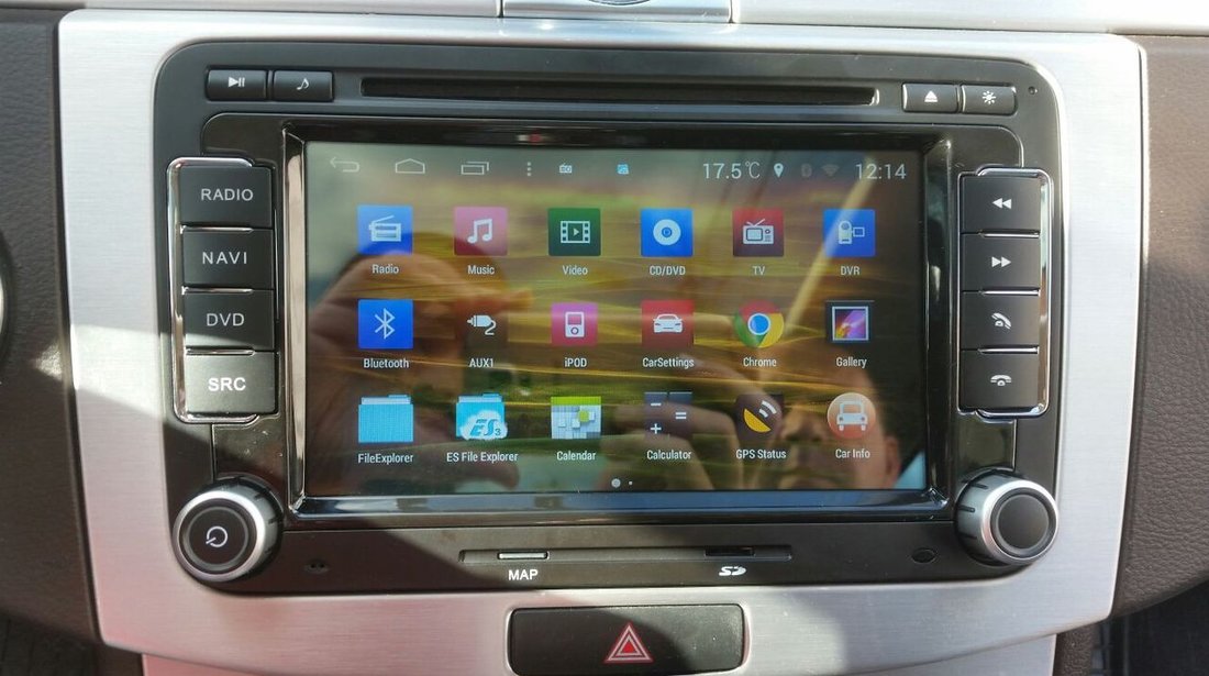 NAVIGATIE ANDROID DEDICATA VW SKODA SEAT EDOTEC EDT-M305 PLATFORMA S160 GPS 3G WIFI WAZE MIRRORLINK