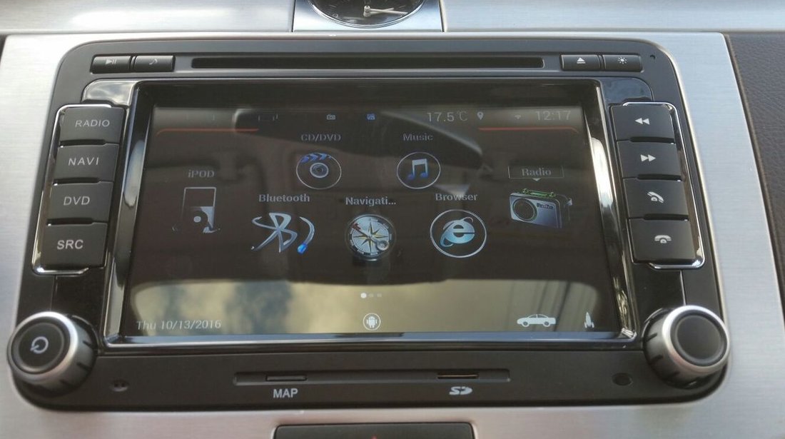 NAVIGATIE ANDROID DEDICATA VW SKODA SEAT EDOTEC EDT-M305 PLATFORMA S160 GPS 3G WIFI WAZE MIRRORLINK