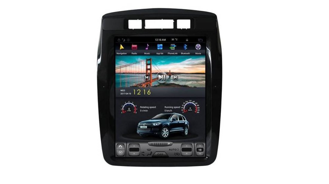 NAVIGATIE ANDROID DEDICATA VW TOUAREG 2010 - 2017 7P EDT-T1048 ECRAN 10.4'' TESLA STYLE OCTACORE 4G